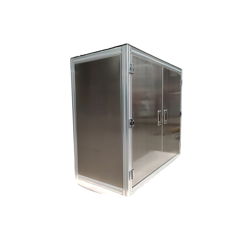 Aluminum profile + stainless steel cabinet